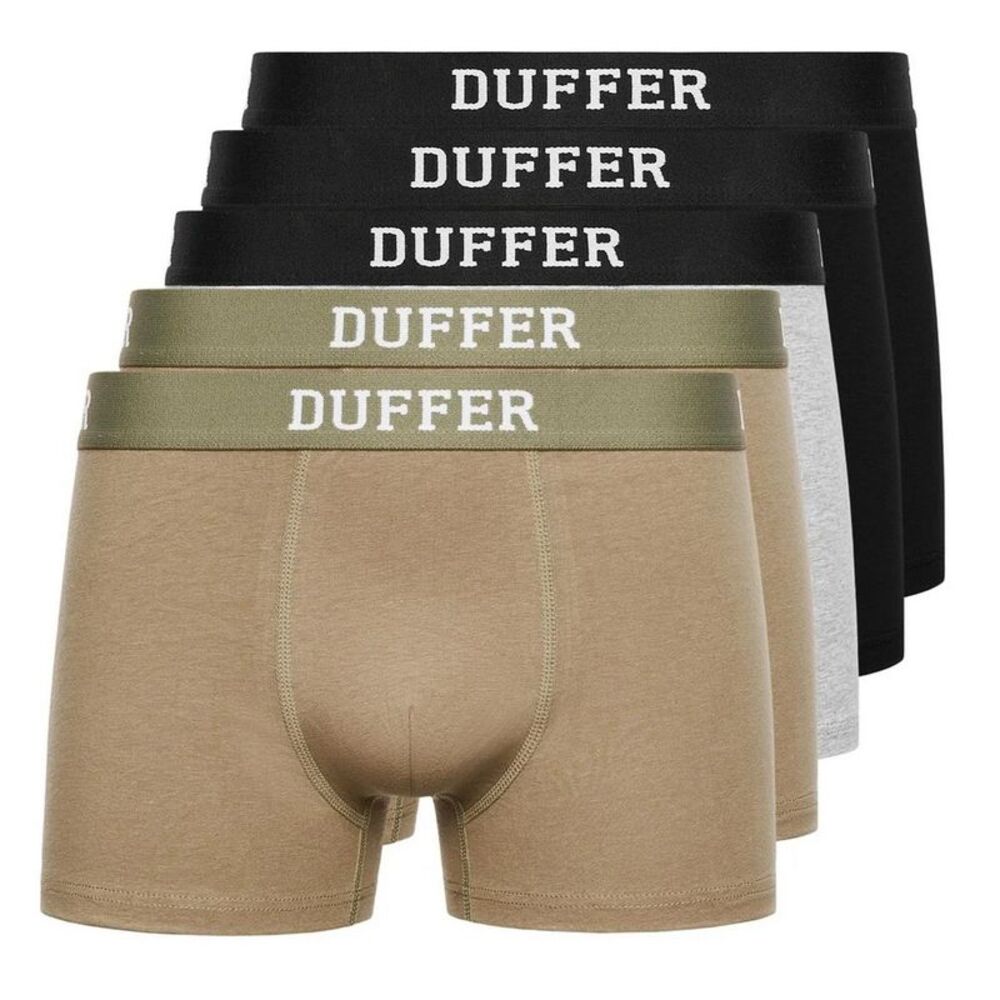 Duffer Mens State Boxer Shorts (Pack of 5) / Multicolored